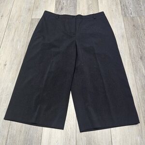 Croft & Barrow Y2K Vintage Wide Leg Gaucho Pants Trouser Black Women's 12 Retro